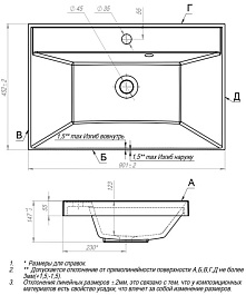 Водолей Раковина мебельная Adel 90 (Madera)  – фотография-2